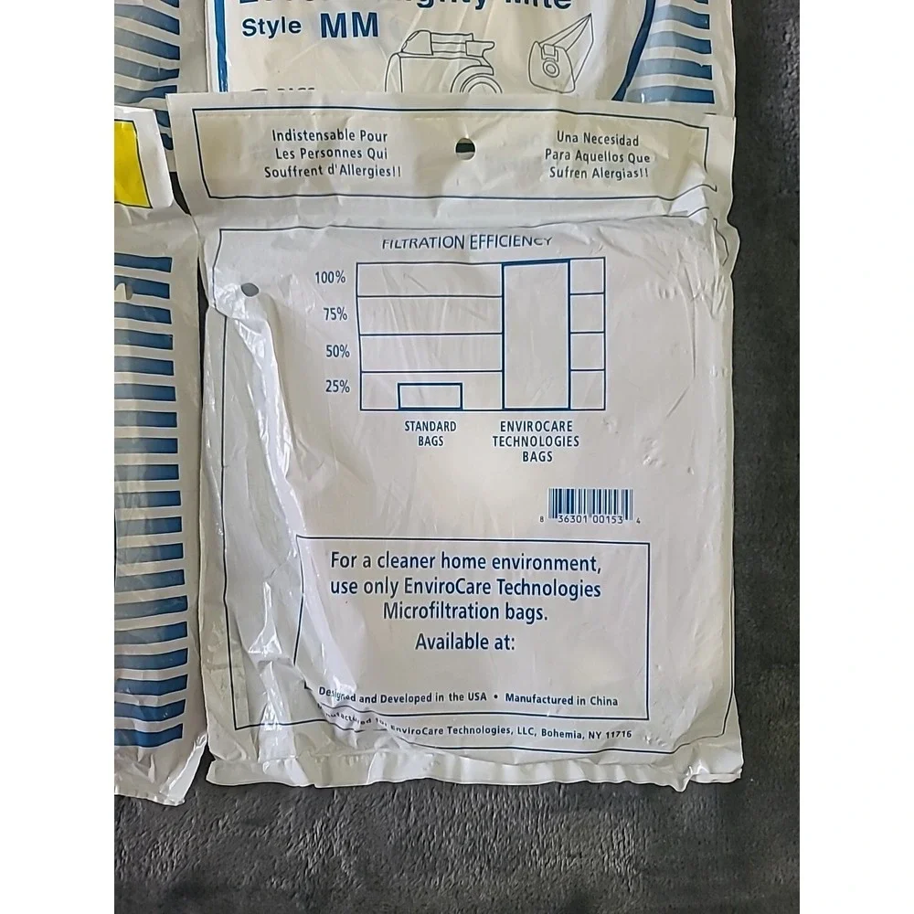 12 Eureka Allergy Mighty Mite Vacuum Style MM Bags Canister Limited Sanitaire...